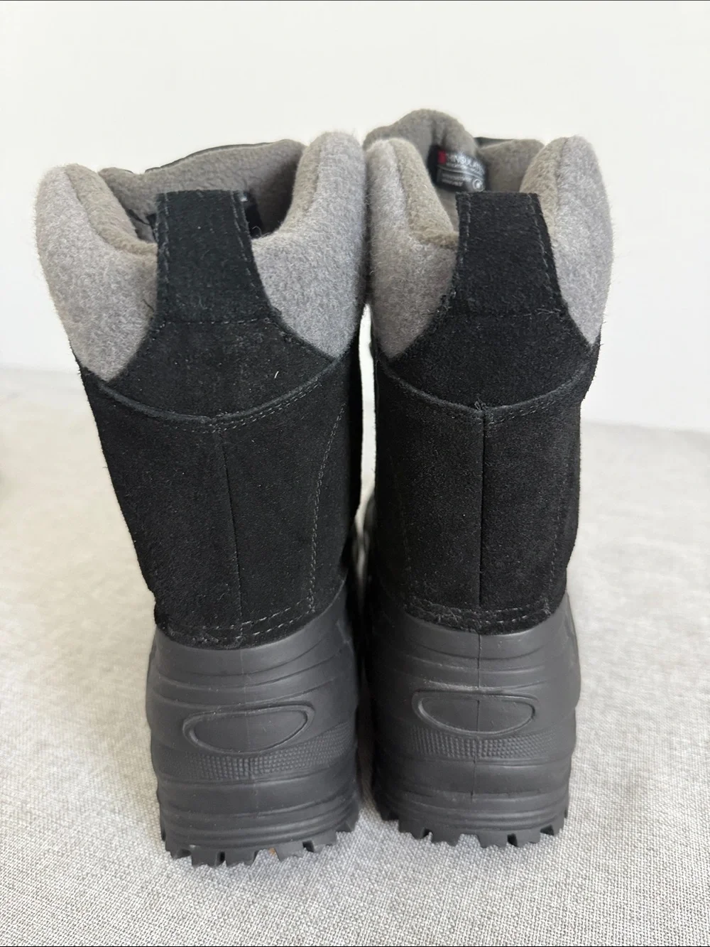 NORTIV 8 Men's Insulated Waterproof Winter Snow Boots Black Size 9